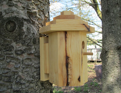 Wooden Hexagonal Birdhouse